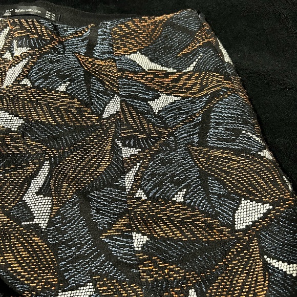 Zara Brown and Cream Mini Pencil Skirt for Work - Picture 5 of 6